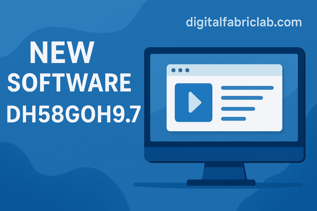 new software dh58goh9.7